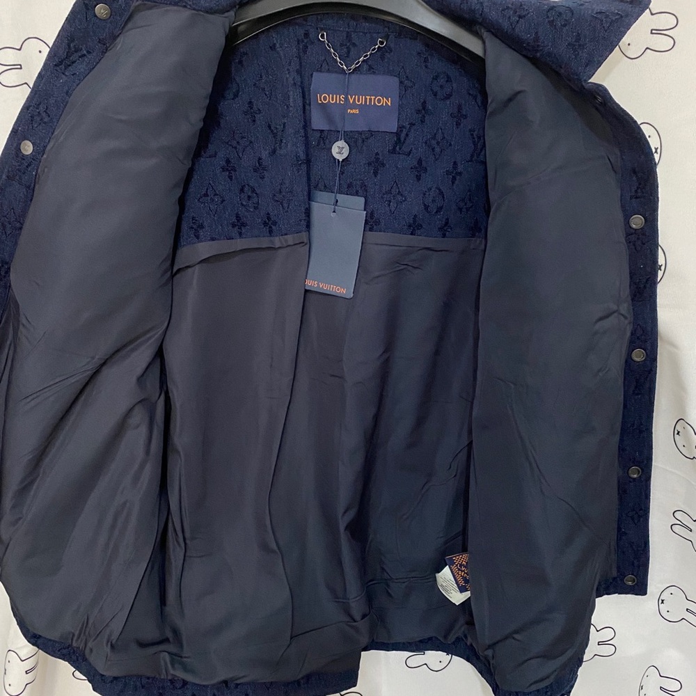 Louis Vuitton Dark Navy Monogram Shirt Jacket - Picture 4 of 11